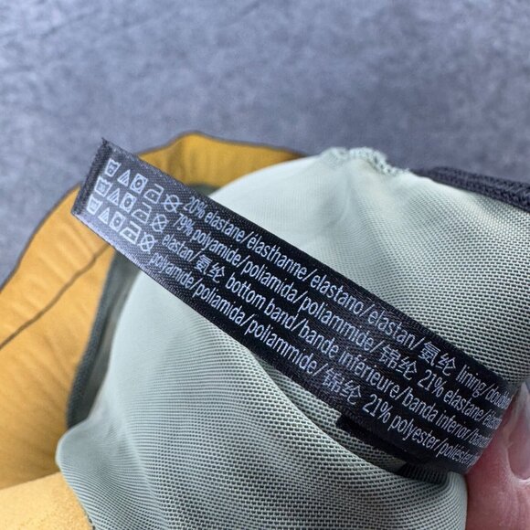 Victorias Secret Sports Bra Womens S Green Gold Camo Gym Running Workout Lined - Picture 6 of 8